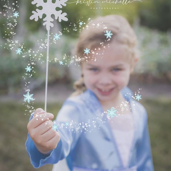 5 Elsa Magic PNG Overlays for Photoshop - Etsy