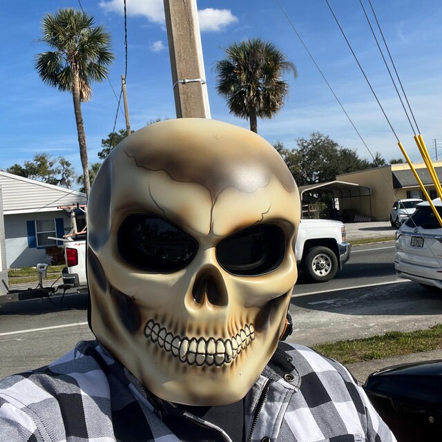New Arrival Custom Skull Motorcycle Helmet (dot & Ece