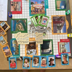 Clue Game Template for Canva Family Game Night Personalize -  Portugal