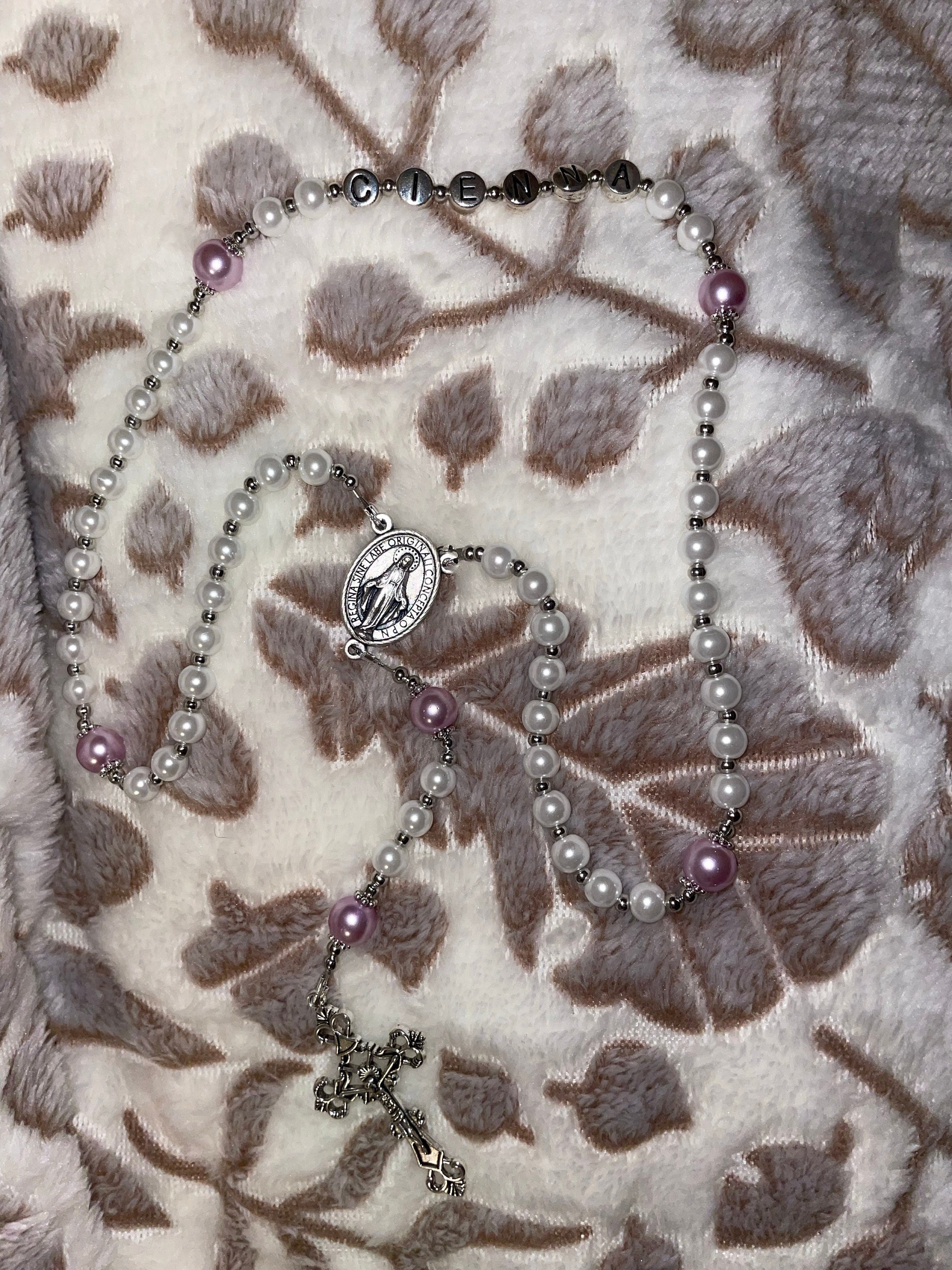 Personalized Rosary | Custom Rosary | Baptism Rosary | First Communion Rosary | Handmade Rosary |  Catholic Rosary