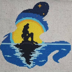 リトルマーメイド アリエル クロスステッチ パターン | 刺繍パターン