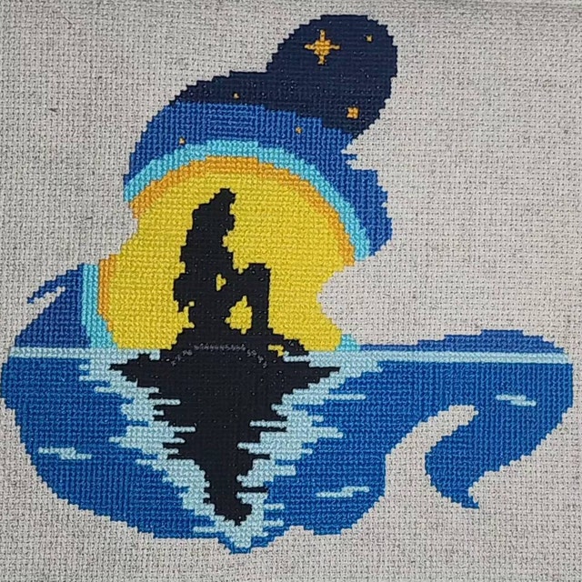 リトルマーメイド アリエル クロスステッチ パターン | 刺繍パターン