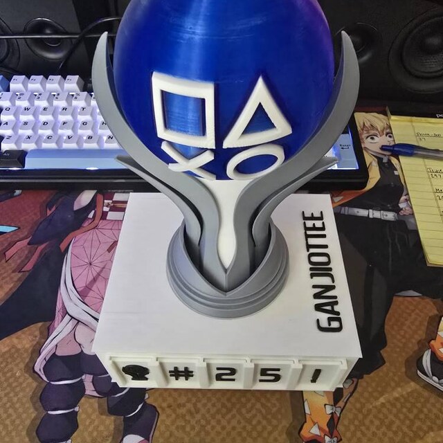 Playstation Platinum Trophy PS5 Custom Replica - 3D Printed - Etsy