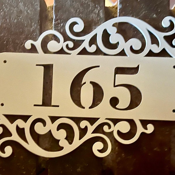 Personalized Metal Address Plaque/custom House Number Address Sign ...