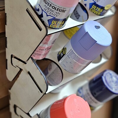 Spray Can Holder Svg, Spray Can Holder Laser Cut, Spray Paint Can ...