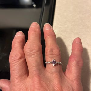 Sterling Silver FreshWater Pearl Ring for Women , Dainty Pearl Ring ,June Birthstone Ring,  Minimalist Pearl Ring , Personalized gift .