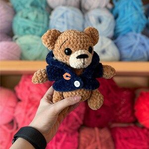 Crochet Bear in a Hoodie Plushie Pattern - Etsy