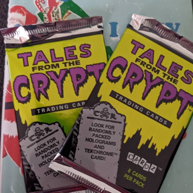 1 Pack of Tales From the Crypt Vintage Trading Cards. 8 Cards per