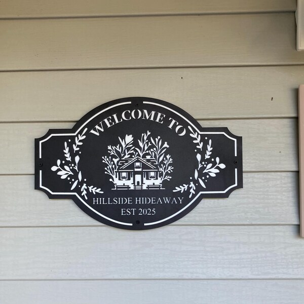 Custom Metal Farm Name Wall Sign, Personalized Farmhouse Sign, Last ...