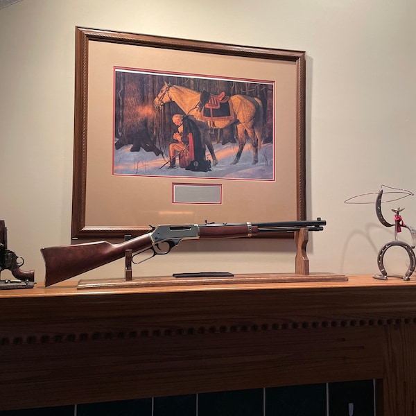 Mantle Style Gun Display Rack for 30-30 or Rifle - Etsy