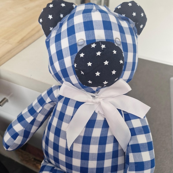 Memory Teddy Bear PDF Pattern + Video Sewing Tutorial for Beginners ...
