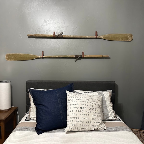 Wooden Paddle Organizers DaisyInner Wooden Paddle Holders - 8 Pack Wall ...