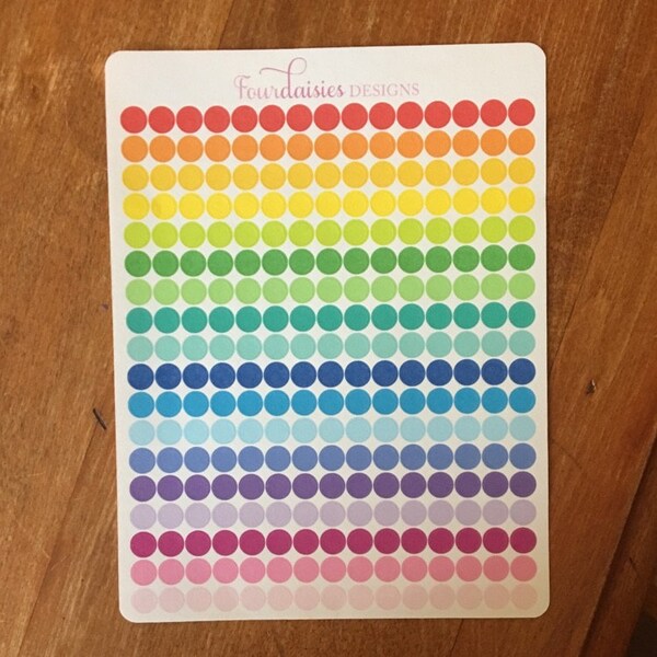 273 Tiny Dot Stickers for Erin Condren Life Planner, Plum Paper or ...