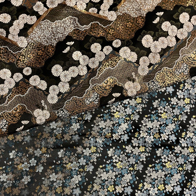 Gold Brocade - Chrysanthemum Flower Japanese Style KINRAN