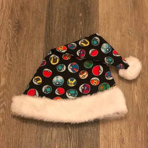Santa Hat Made From Nightmare Before Christmas Purple Fabric | Etsy