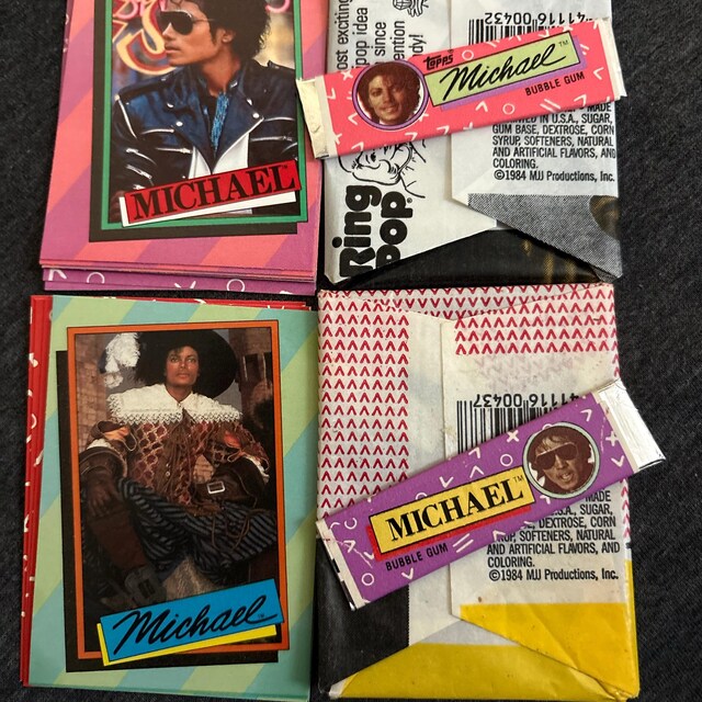 Vintage Michael Jackson Trading Cards Packs Topps 1984 Unopened