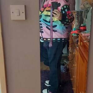 Harajuku Gamer Cat Ears Hoodie, Pastel Goth Lightweight Skeleton
