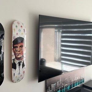 Picture of Hand Painted Skateboard Wall Hanging Modern Skate Art Maximalist Home ...