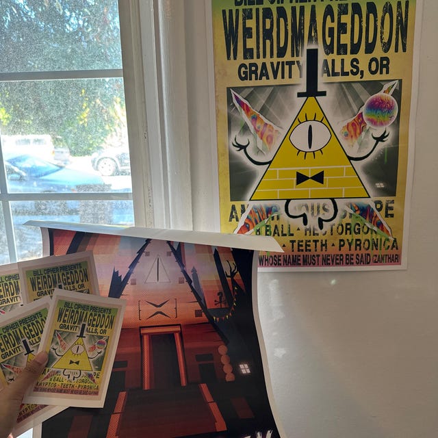 WEIRDMAGEDDON - Festival / Gig Poster - Gravity Falls - 13