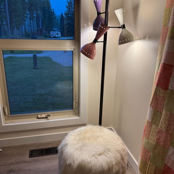 Mid-century Italian Style Brass Floor Lamp With Base and Cone-shaped ...