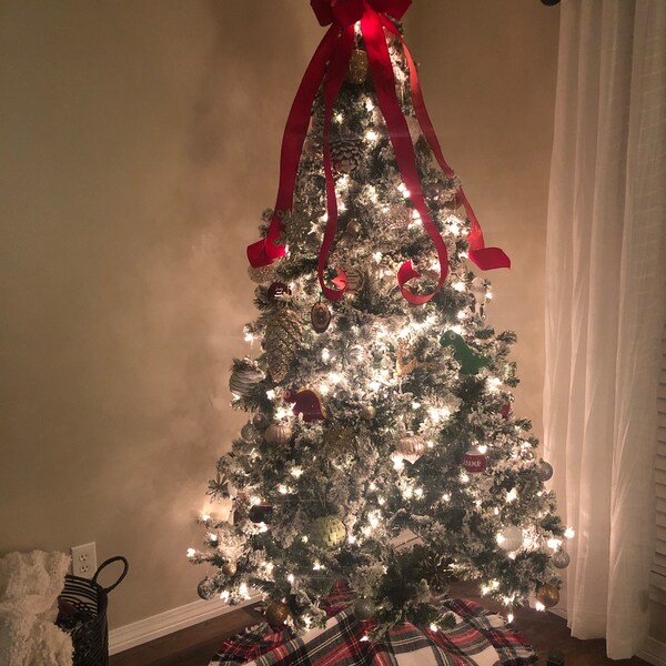 Arizona cardinals christmas tree topper