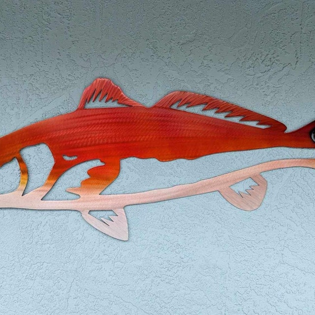 Society6 ケース Fishes In Geometrics (Red) Red Grouper - Gyotaku Fish Rubbing - Limited Edition Print