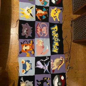 Pokemon Themed Afghan Pattern (Download Now) - Etsy