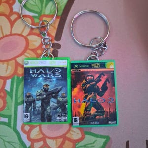 Xbox 360 Halo Personalized Mini Game Keychain, Handmade 3D Printed