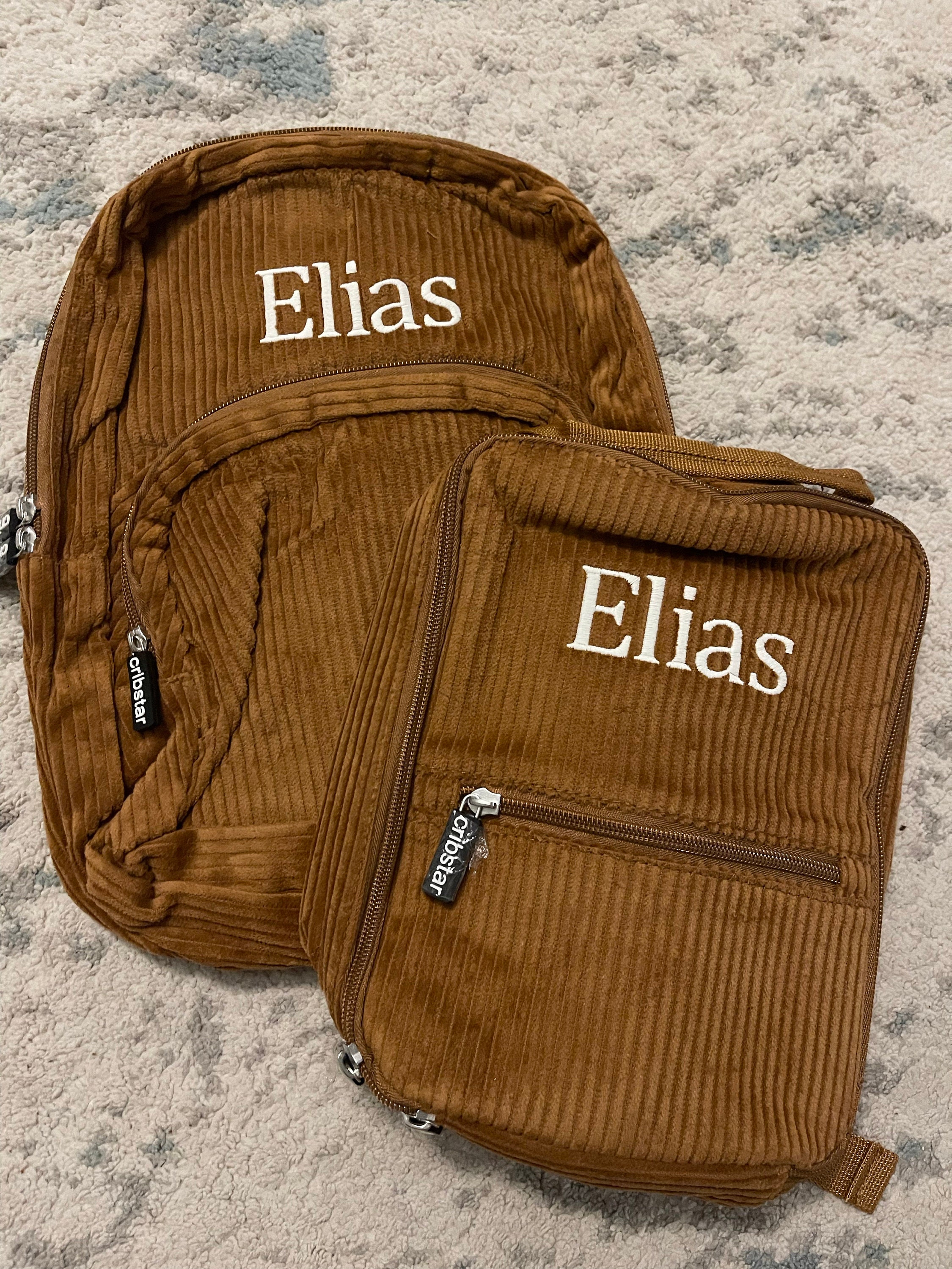 Personalised Retro Corduroy Lunch Bag