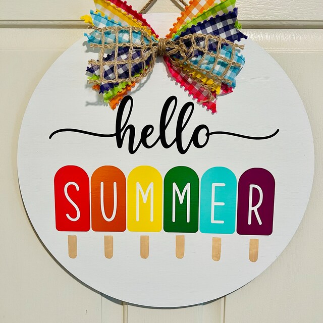 Hello Summer Svg, Welcome Summer Svg, Summer Sign Svg, Hello
