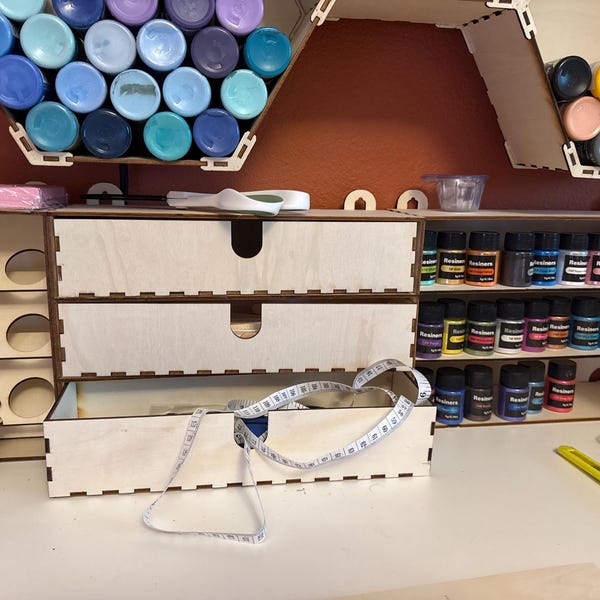 Modular Hobby Workshop Wall Organizer Boxes: Laser Cut Files (14 ...