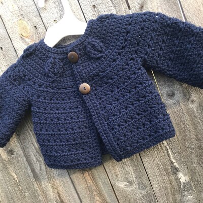 Crochet PATTERN Falling Leaves Cardigan sizes Baby up to 8 - Etsy Australia