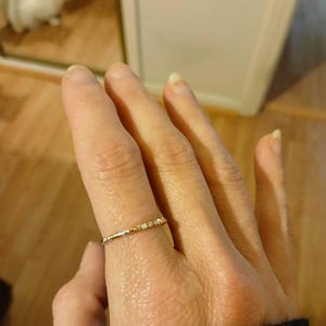 Fuck Cancer Morse Code Ring, Sterling Silver & 14K Gold Filled - Etsy