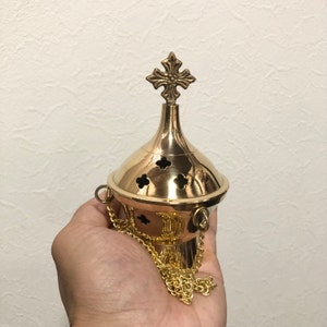 Brass Orthodox Incense Burner Hanging or Stand on the Table - Etsy