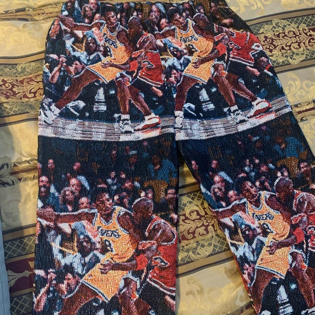 Kobe Vs Jordan Remake Tapestry Pants - Etsy