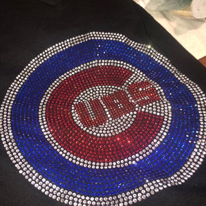 CHICAGO CUBS RHINESTONE T Shirt Sizes Small Med Large Xl Xxl - Etsy