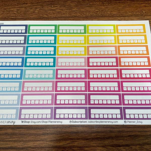 Habit Tracker Planner Stickers to Be Used With Erin Condren Lifeplanner ...