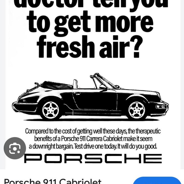 Porsche 911 Cabriolet Doctor Fresh Air Poster 8