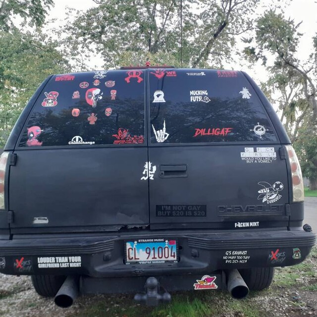 Adesivo Auto Divertente "Più Forte Della Tua Ragazza Ieri Sera" – Decal In Vinile Bianco - Foto 3