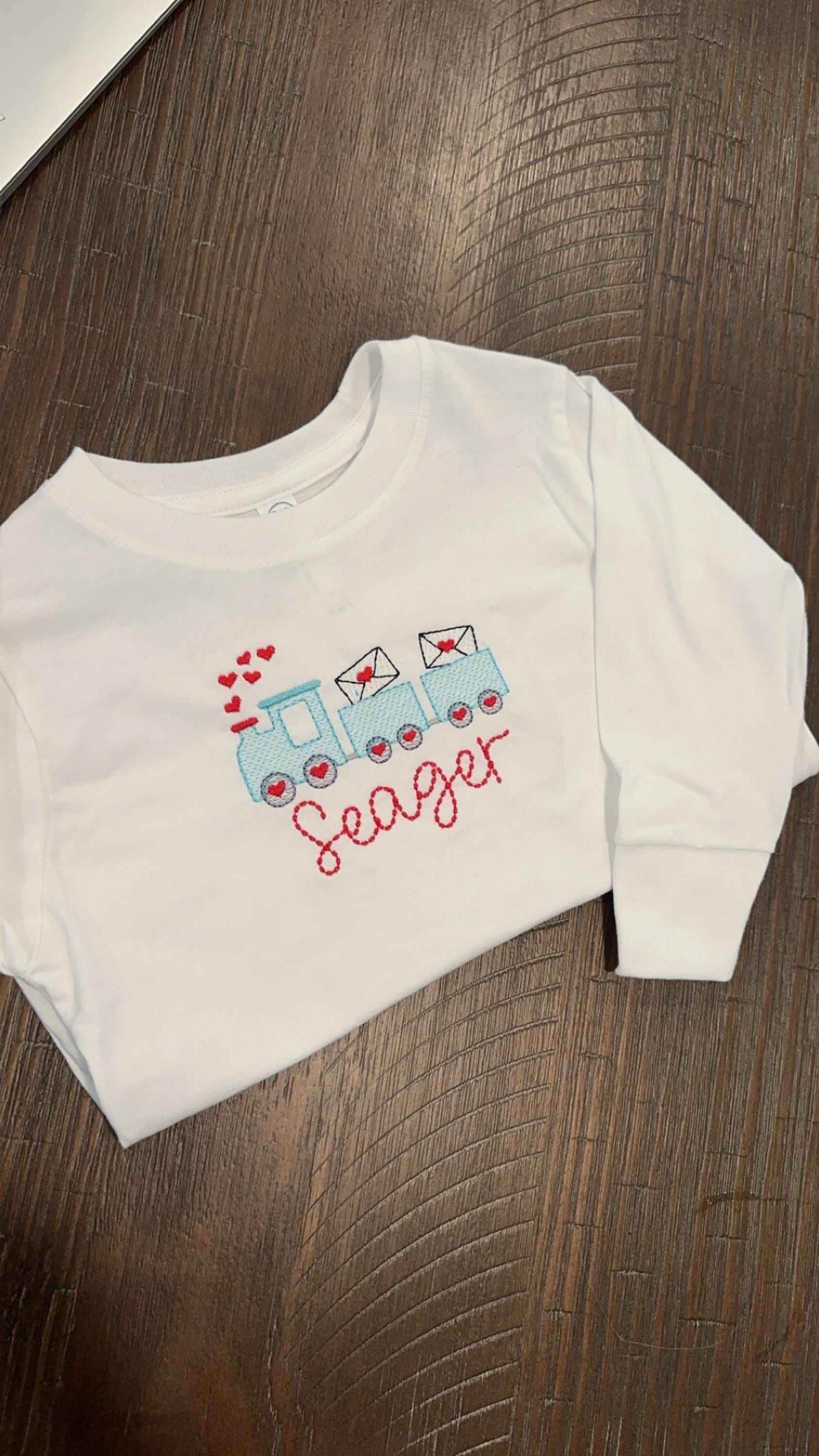 Customer project using Sweetcake Script Font Hand Stitch Effect embroidery design