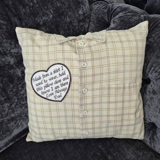 Cushion Cover Shirts Made Into Memory Pillows Pillow Made From
