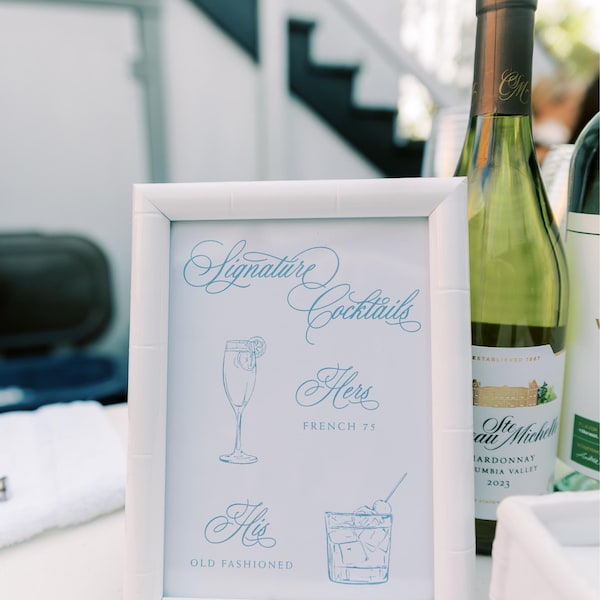Hand Drawn Cocktail Icons, Classic Drink Clipart (SVG, PNG, JPG ...