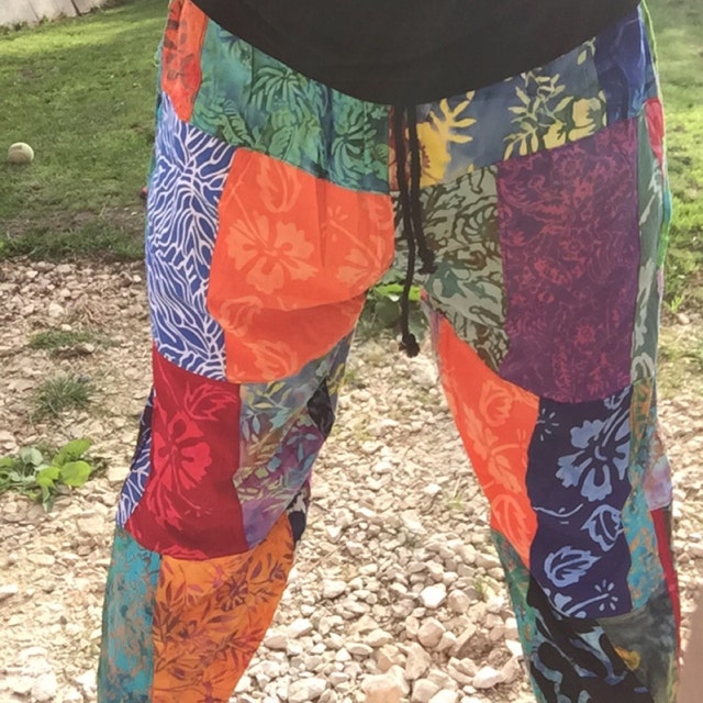 Batik Patchwork Trousers | Patchwork Pants | Adult Teen