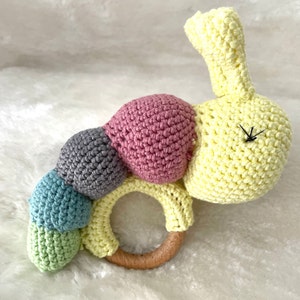 Crochet PATTERN Caterpillar Rattle,crochet Baby Rattle ,crochet Toy for ...