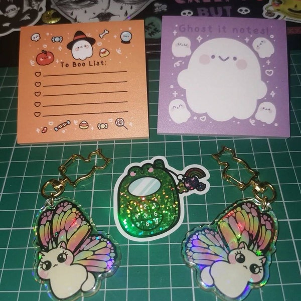 Cute Ghost Memo Pad Boo-tiful Halloween-themed Stationery Spooky Post ...