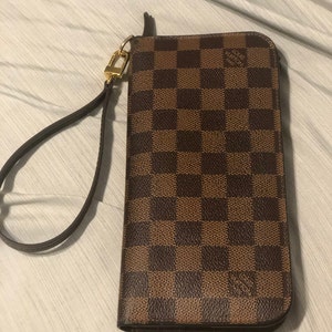 Black LV inspired (longer wristlet)