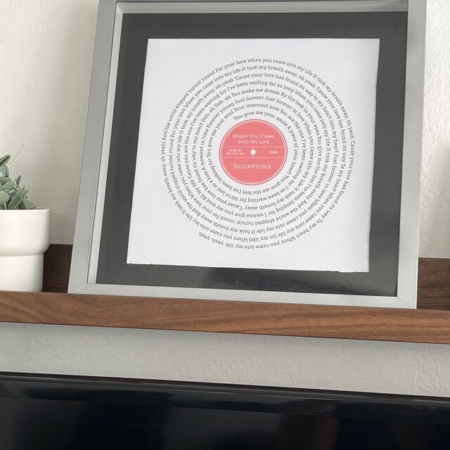  Everlasting Love Vinyl Record Song Lyric Vinyl Record Poster  Art Print : Office Products