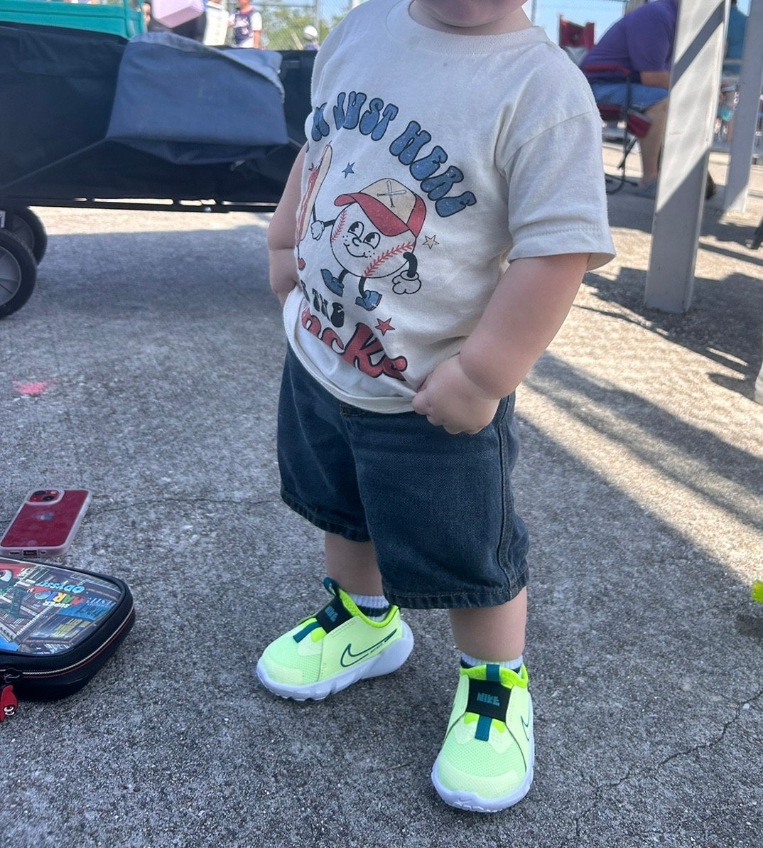 I&#39;m Just Here For The Snacks Baseball Shirt - Baseball Toddler Tee - Cute Baseball Season Kids Shirt - Kids Shirt