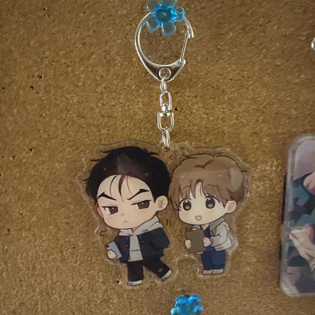 Jinx BL Keychains - Kim Dan, Joo Jaekyung, Boy Love Manhwa, manga
