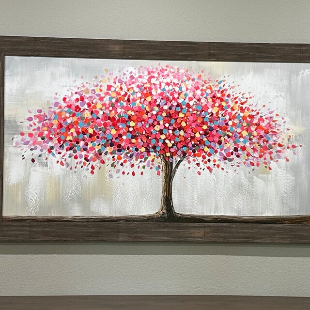 Flower Painting, Tree Painting, Canvas Art, Acrylic Painting, Home Art –  artworkcanvas